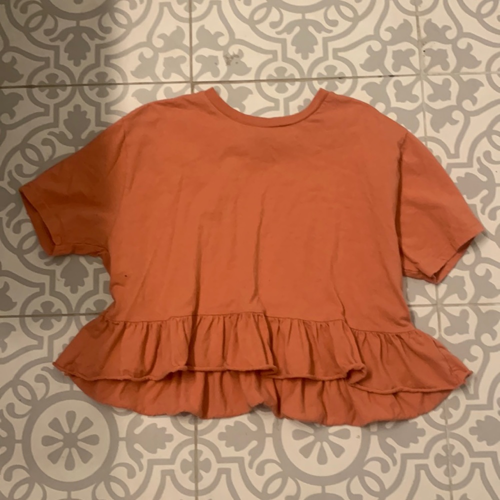 Target coral flowy shirt